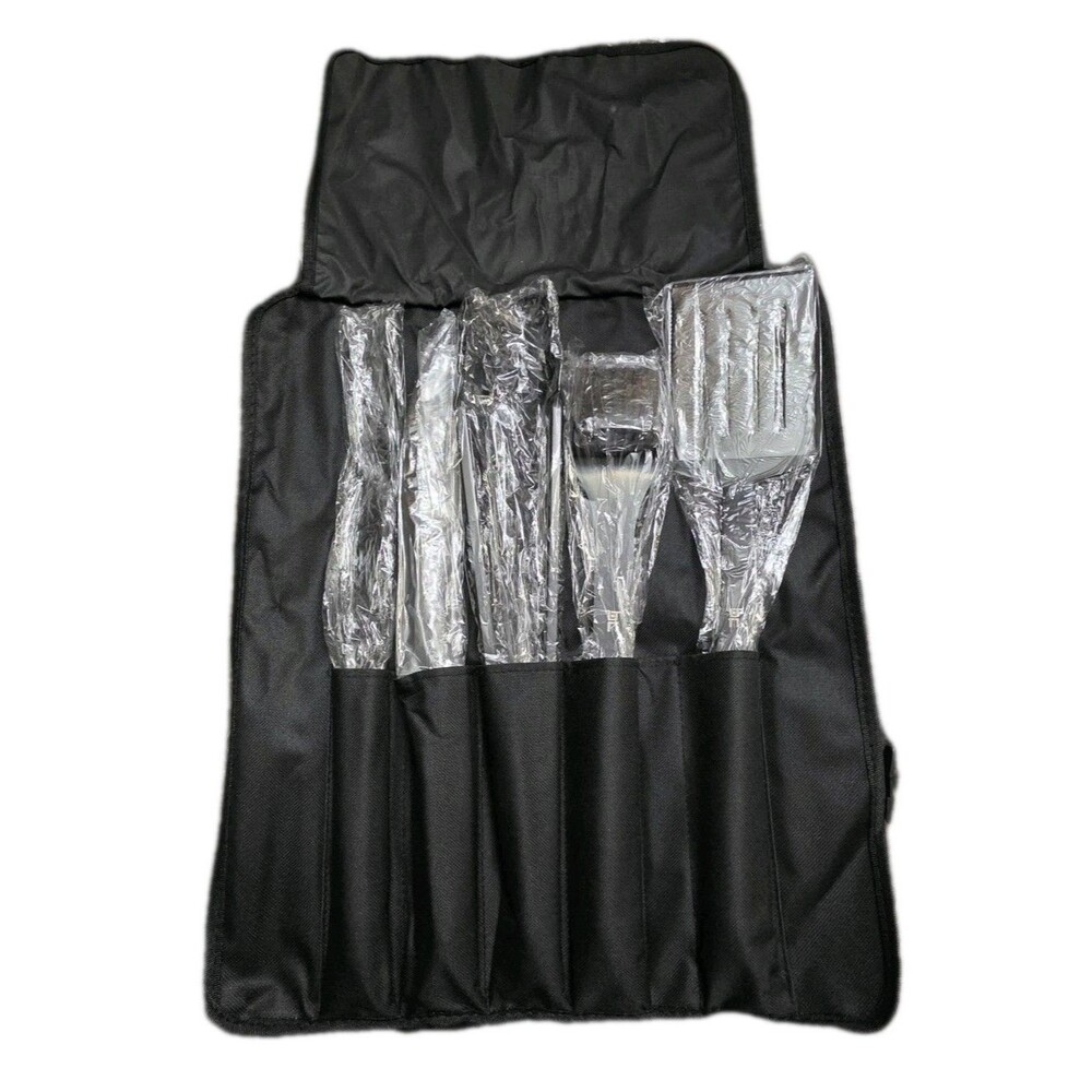 Basecamp Grill Master Set BBQ Tools Whiting-Turner Construction Co Logo On Case